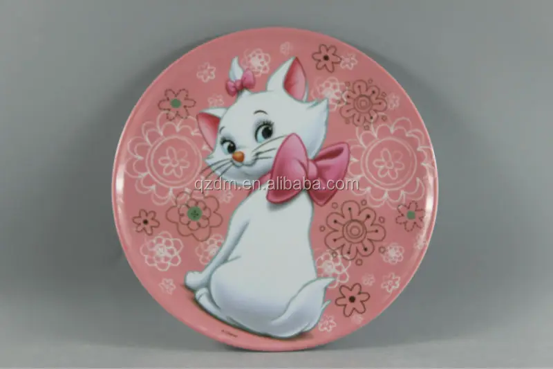 Eco Friendly Biodegradable Bamboo Fiber Melamine Plate Plastic Dessert Dish