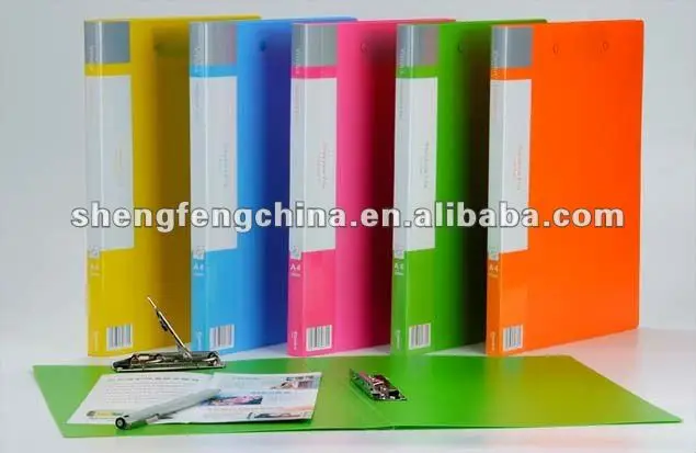double clip file folder with semi-hard pp material, View plastic file ...