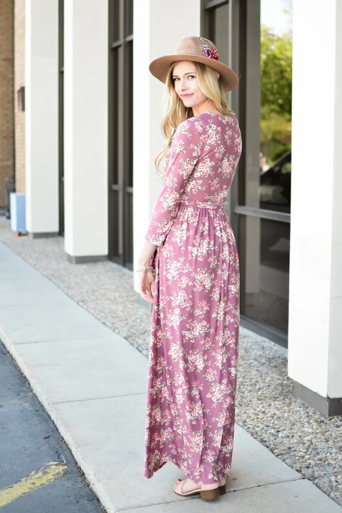 Dark pink casual dress Clearance