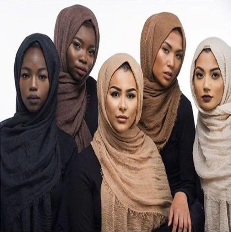 Zp Cheap Price Crumpled Cotton Islamic Head Scarf Hijab - Buy Islamic ...