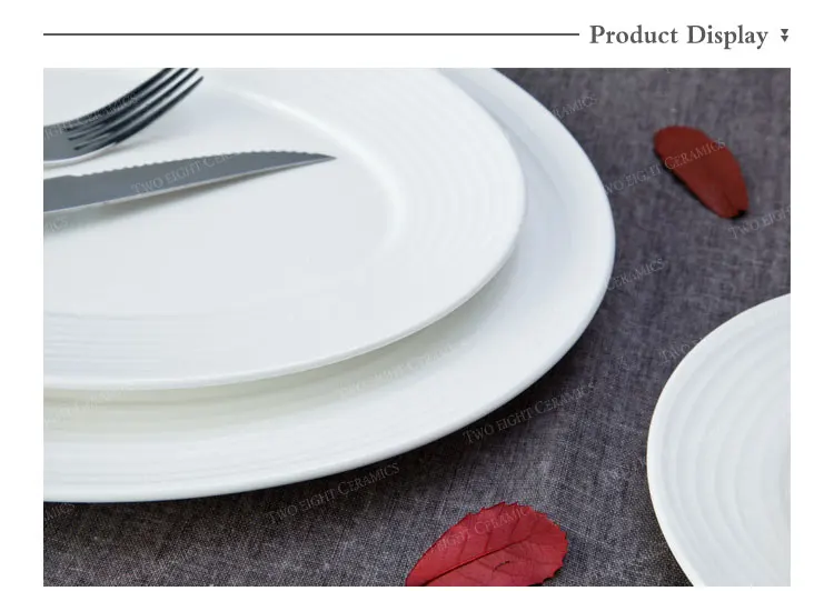 Hotel white crockery tableware wedding dinnerware sets