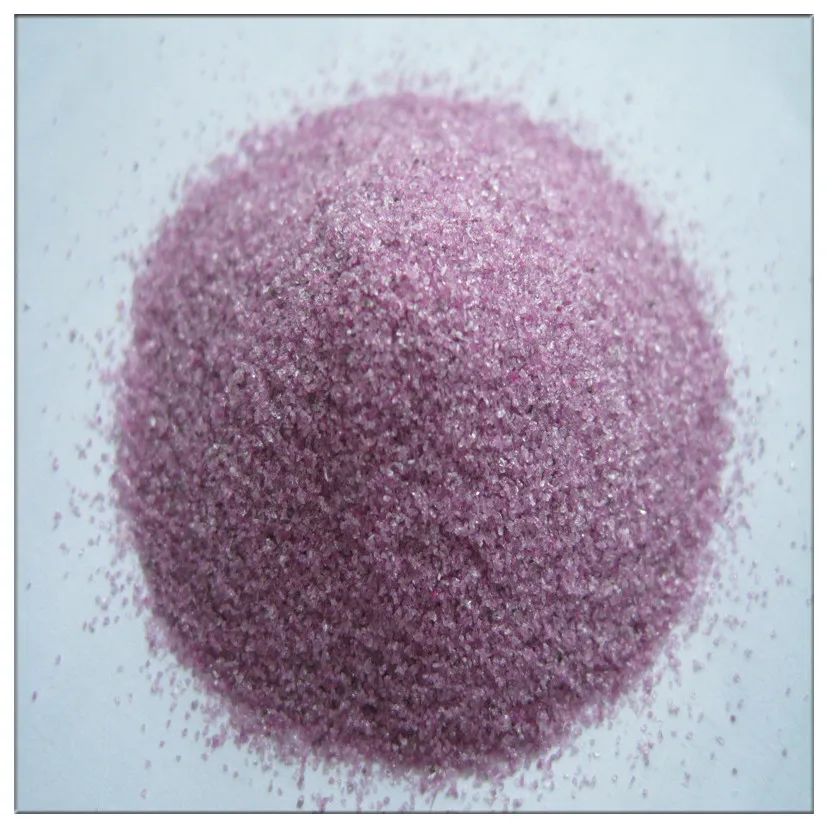 Blasting grade chrome corundum/pink fused alumina/pink corundum grains 12#-220# to sale