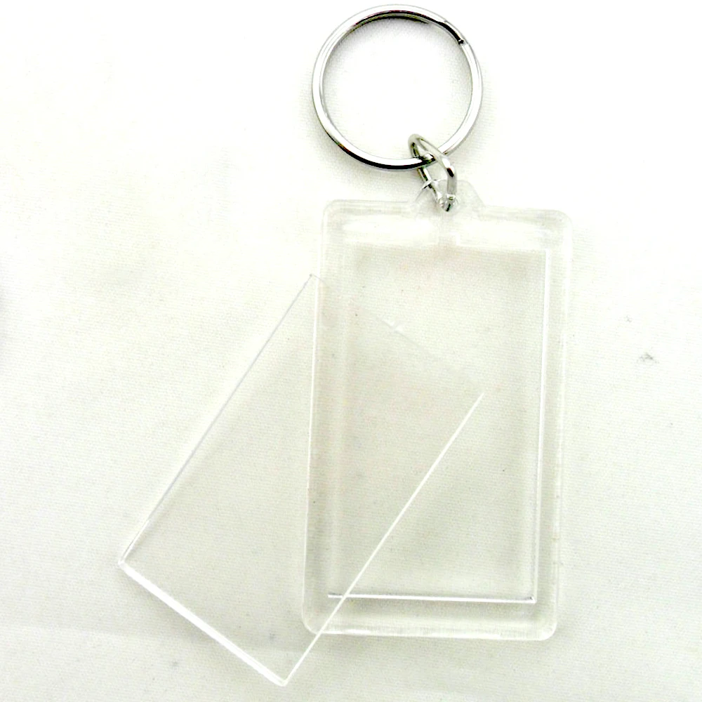 Acrylic Keychain Blank Flashing Different Shape Promotional Transparent