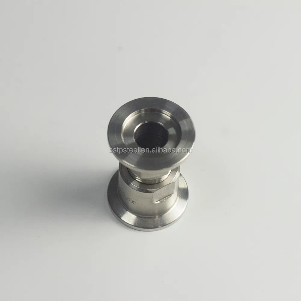 Kf40 To 1/2'' Npt Threaded Male Female Stainless Steel Vacuum Flange