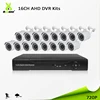2018 New model cctv security 16ch bullet ahd camera ip66 home ir 30m surveillance camera system h.264 with instructions