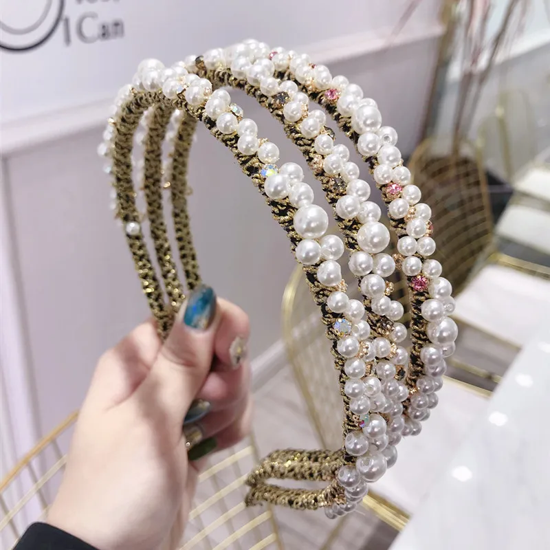 cheap pearl hair accessories
