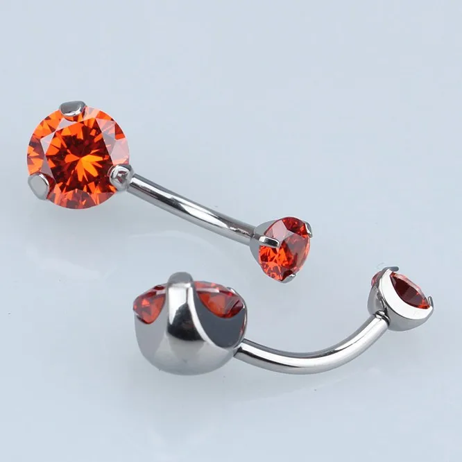 Titanium Internal Threaded Piercing Bananabell Navel Bar Belly Ring