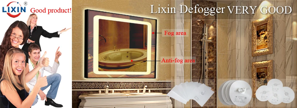 PET high-end fogless antifog heater film defogger for mirror glass