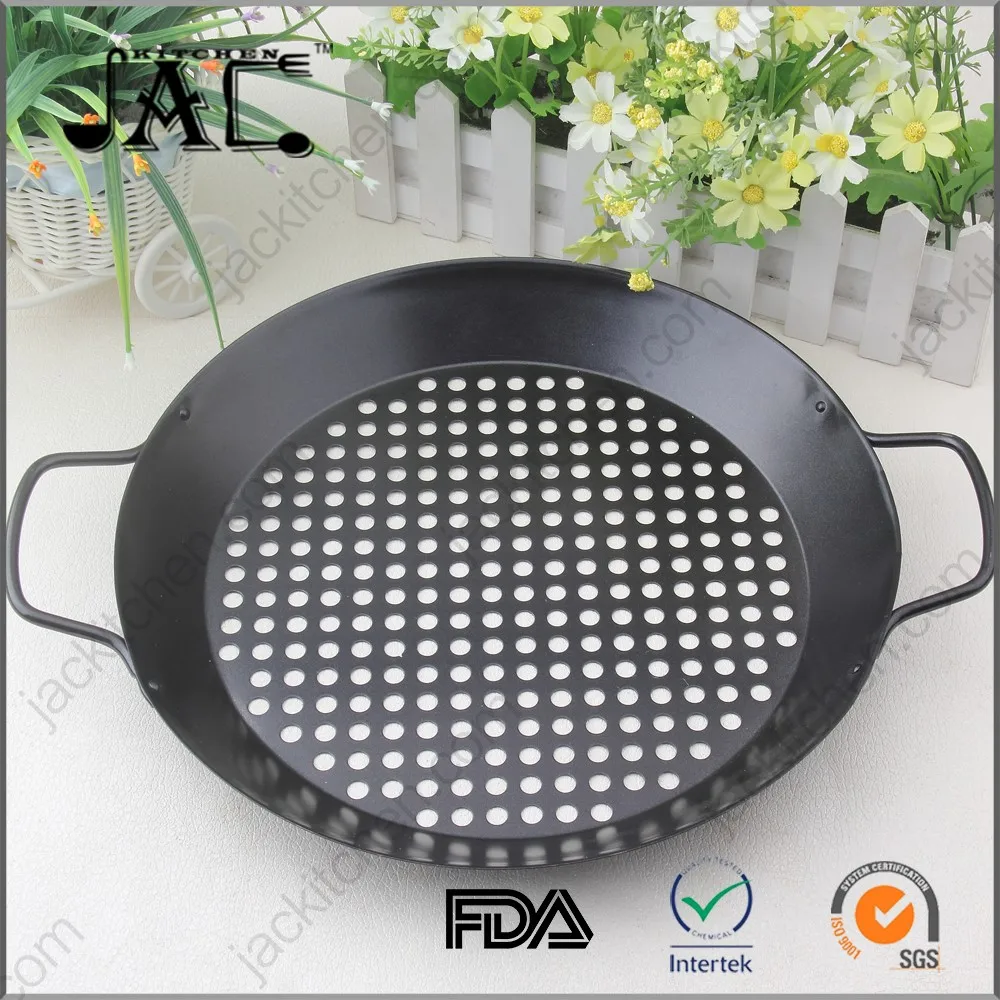 Stainless Steel Round Non Stick Grill Wok Topper for Kitchen