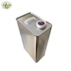 5 liter jerry rectangular metal oil tin can with metal squeeze cap