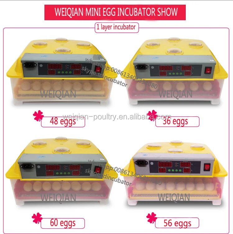 100 Eggs Automatic Egg Incubator Chicken Incubator Poultry ...
