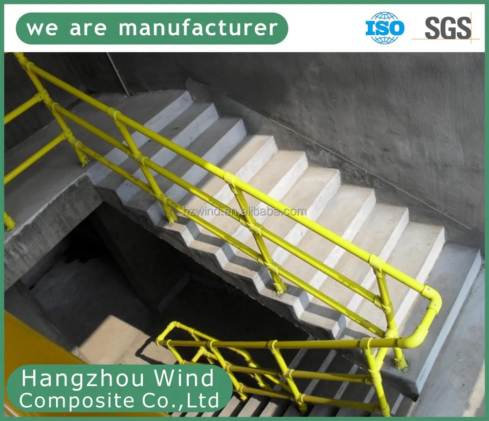 Frp Pasamanos,Fiberglasshandrail,Tubo Redondo De Fibra De Vidrio - Buy