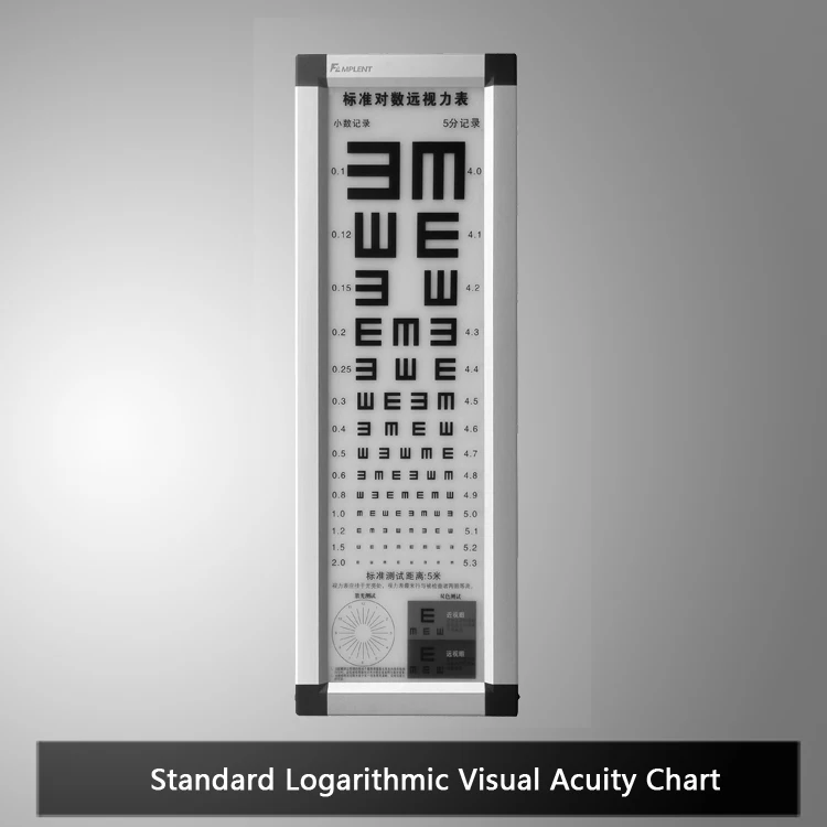 optical lcd vision eye site test chart