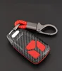 Custom Intelligent 3 buttons carbon silicon Car Smart Remote key case cover shell Holder