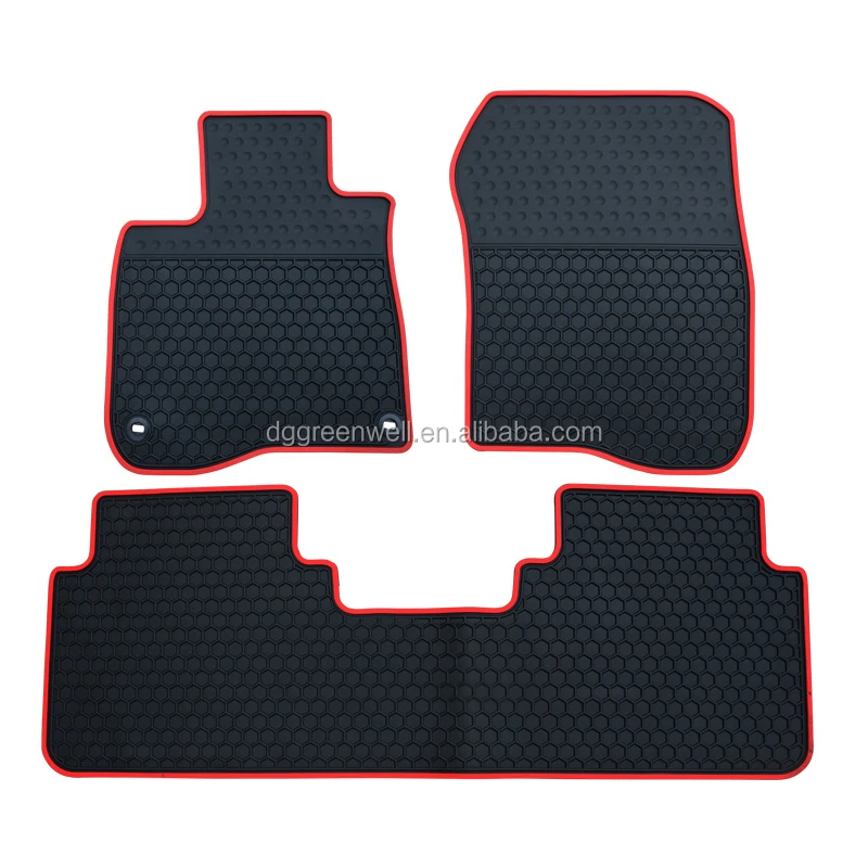 Custom Loge 4 Piece/set Vehicle Universal Pvc Rubber Car Floor Matrubber Car Mats Antislip Pvc
