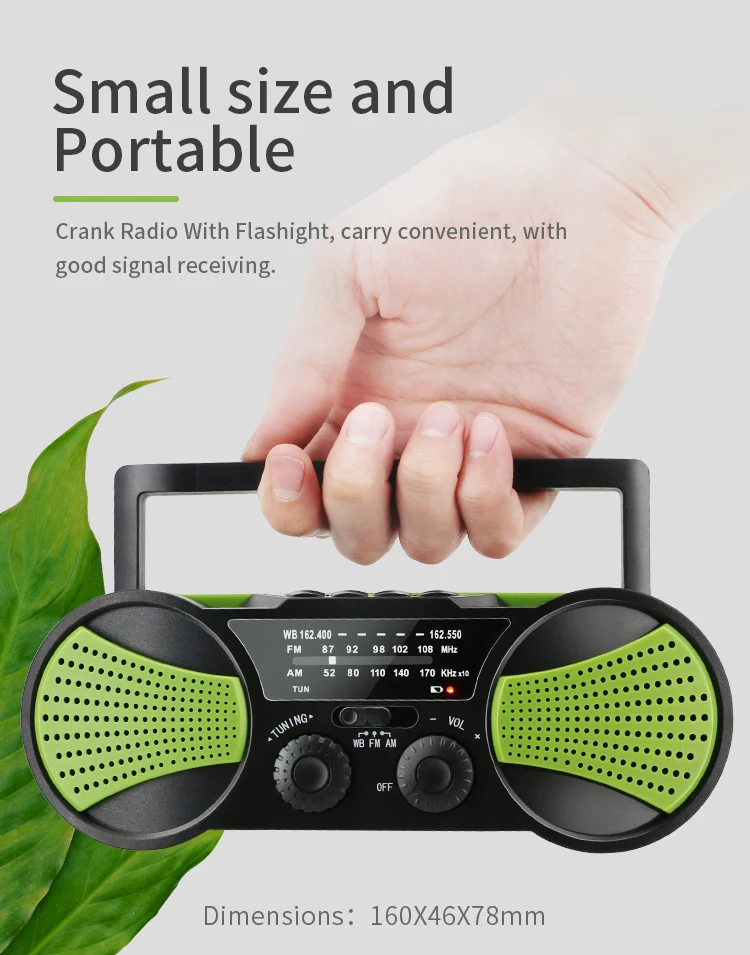 amazon choice emergency solar crank noaa weather alert portable radio for tornado