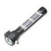 Solar Flashlight Torch Multi-functional LED Light with Car Emergency Tool, Attack Hammer, Cutting Knife, for Camping