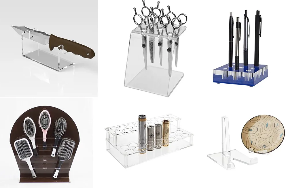 Clear Acrylic Knife Display Stand Big Acrylic Knives Display Case Clear Pmma Knives Display Box