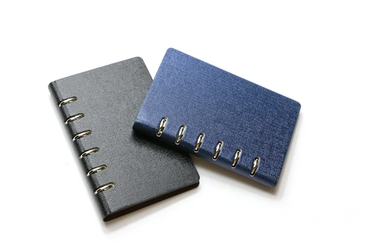 Wholesale Eco Friendly Paper Note Book Loose Leaf Pu Leather Notebook A6 Pu Leather Notebook