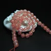 Tryme Wholesale Faceted Watermelon Red Glass Crystal Synthetic Stone Beads Jewelry Making DIY Bracelet 4/ 6/8/10/12 mm Strand 15