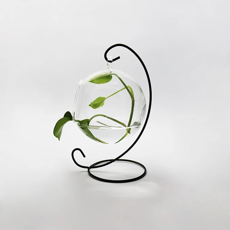 Home Decoration Sgs/fda Certification Hand Blown Borosilicate Clear Glass Vases Centerpiece