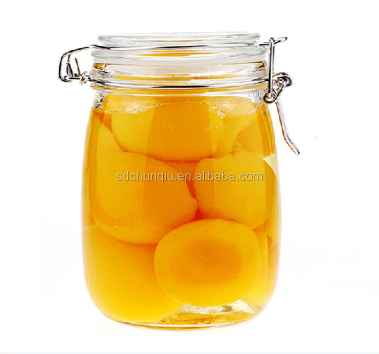 1l 1.5l 2l Glass Canning Jar With Metal Clip,2000ml Glass Canning