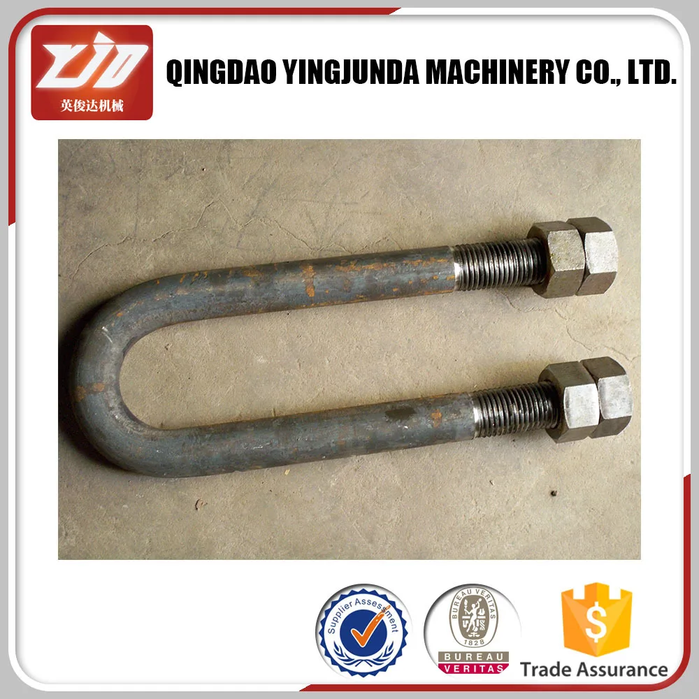 Din3570 High Strength Stainless Steel A270 A280 U Bolt With Washer