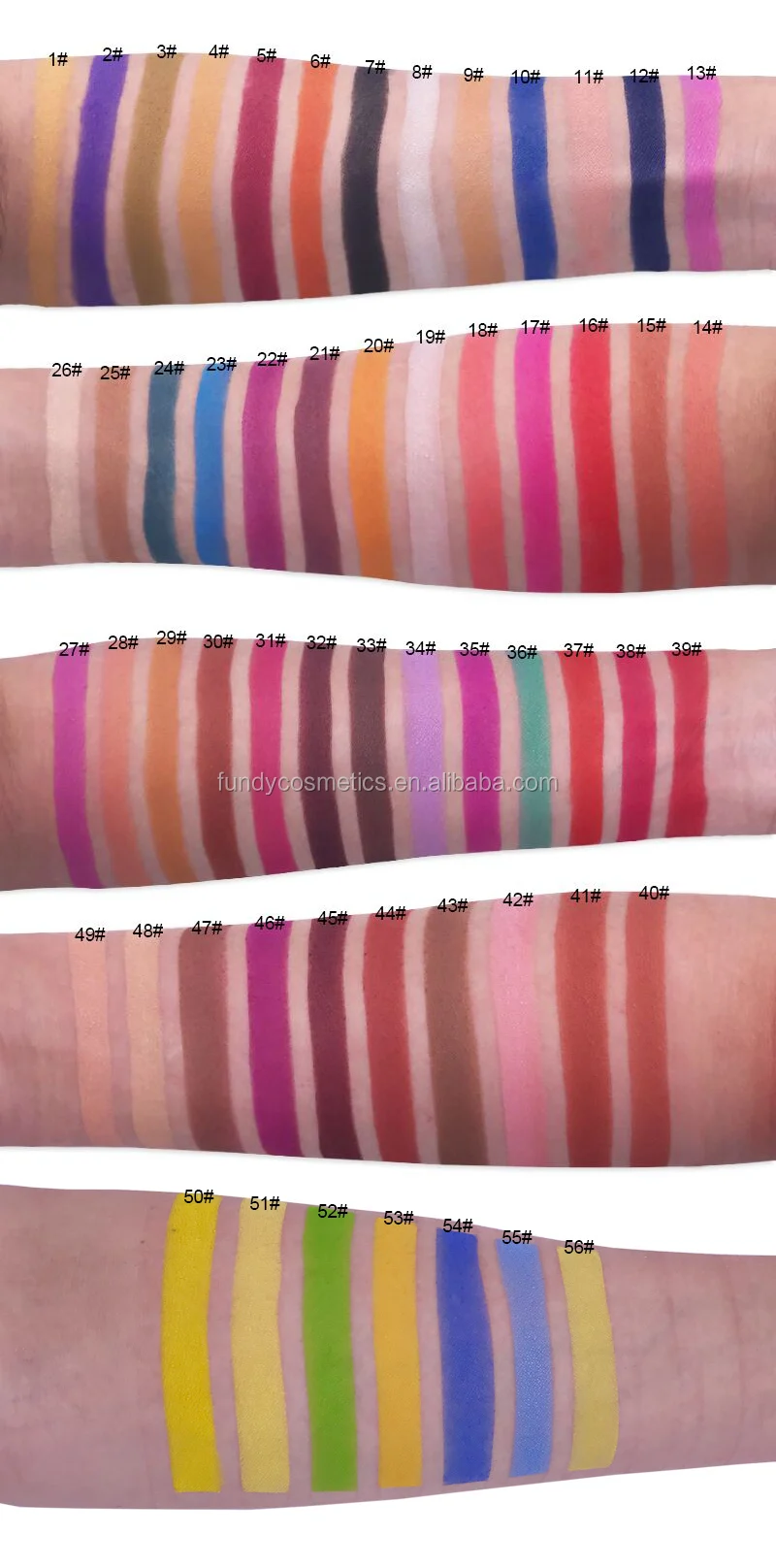 Hot sales 159 colors 22mm square single eyeshadow private label single pan eyeshadow