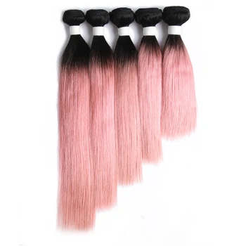 pink hair extensions