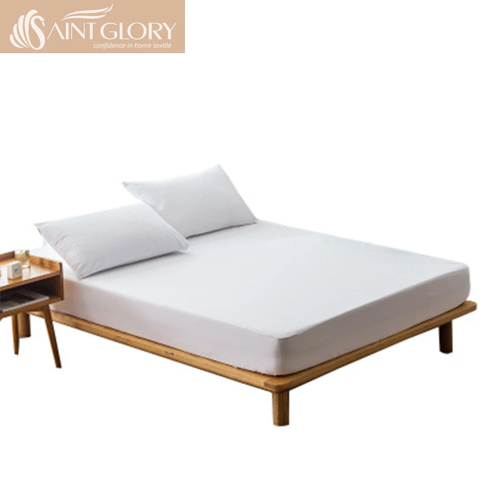 Hotel Wholesale Luxury Linen Jersey Fitted Sheets Queen Size 100