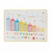 Easy clean reusable silicone learning dining table mat