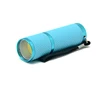 COB Multi color glow torch with Colorful Fluorescence Flashlight With Rubber Holster