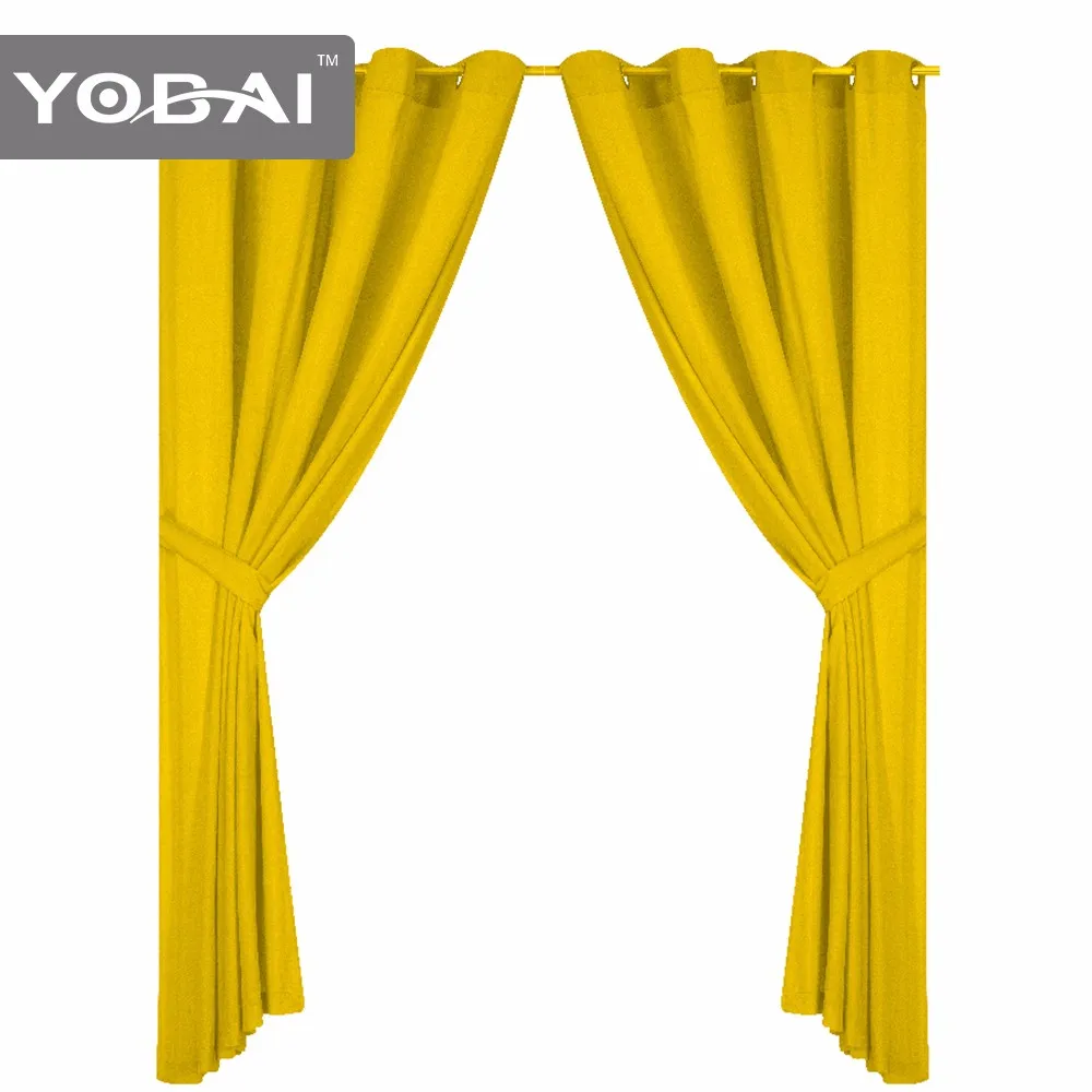Plain Polyester Second Hand Windows European Style Window Curtains