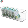 ZNF00010 Food Safe Clear Deep Bin for Refrigerator Freezer Cabinet Drawers Stackable Kitchen Storage Organizer Bin