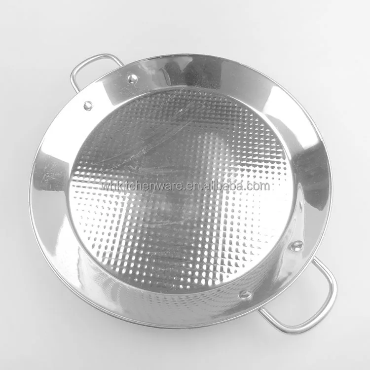 Stainless Steel Commercial Quality 813 Inch Electric Paella Pan Spanish Cookware For Restaurant