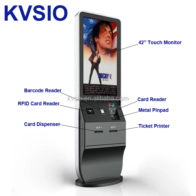 42inch Touch Screen Self Service Sim Card Vending Machine With Card