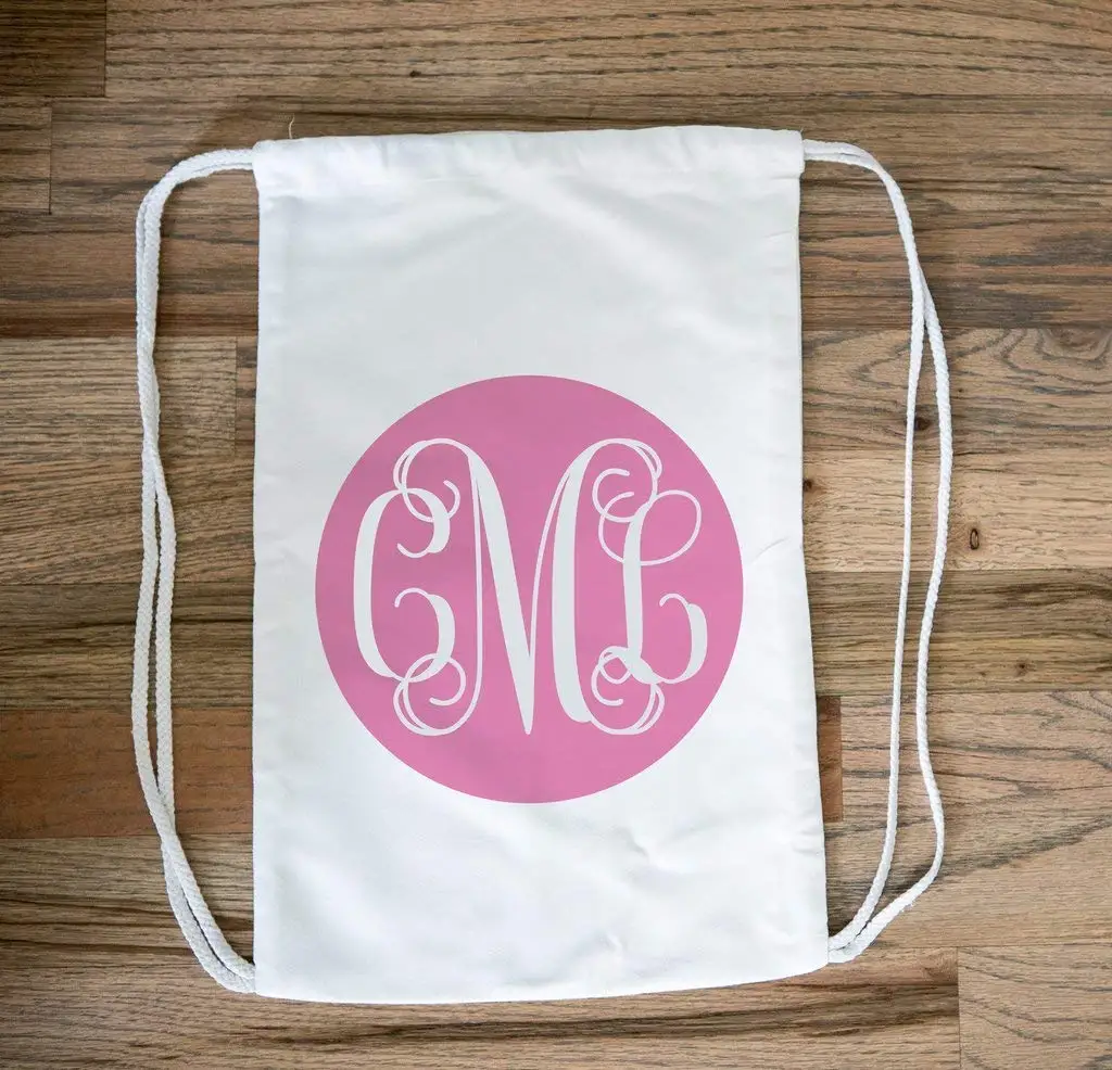 monogrammed pool bag