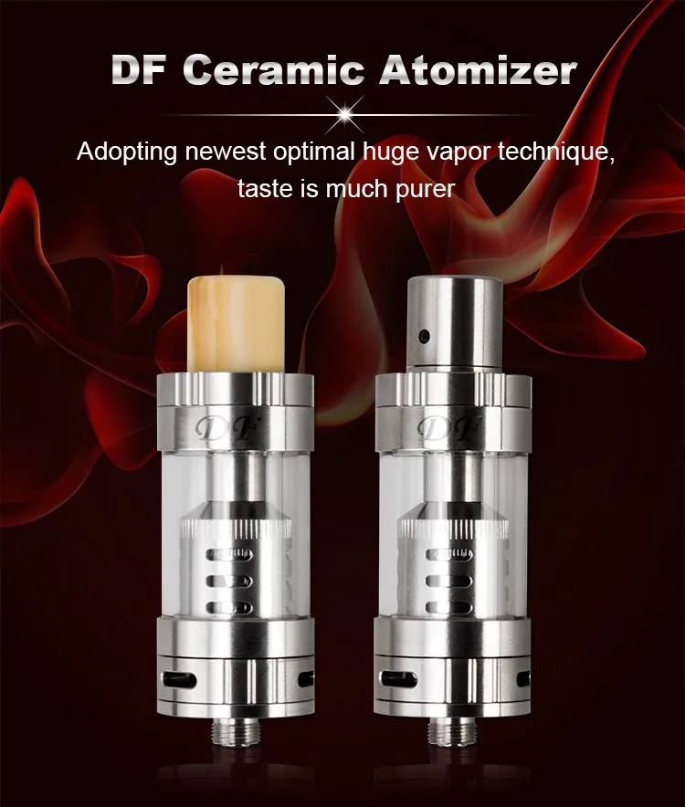 ceramic atomzier DF vaporizer 0.5ohm ceramic coil head 5.0ml big capacity vape wholesale