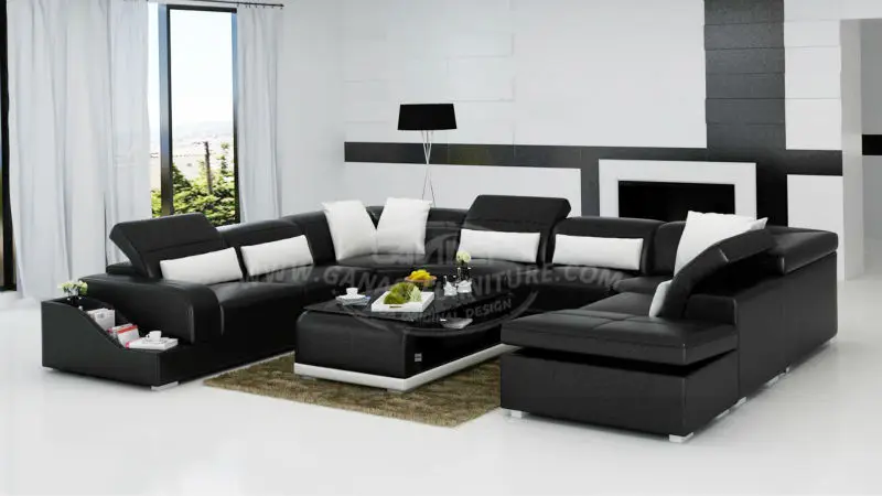 Sala De Estar De Lujo Sofá Seccional,Muebles Para El Hogar De Dos