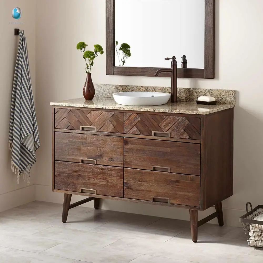 Bathroom Furniture Water Resistant Single Vanity Base ...