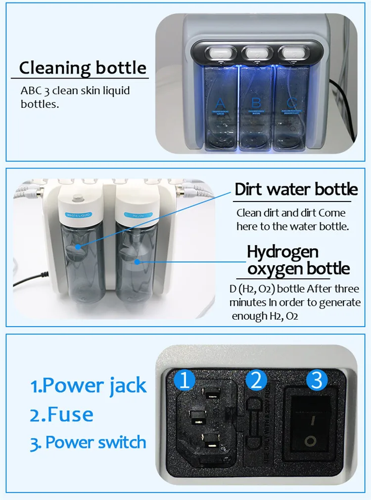 New Innovative Products 2019 Professional Hydro Dermabrasion Facial / Diamond Hydra Microdermabrasion Machine