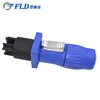 Panel mount push pin wire male female ac power plug