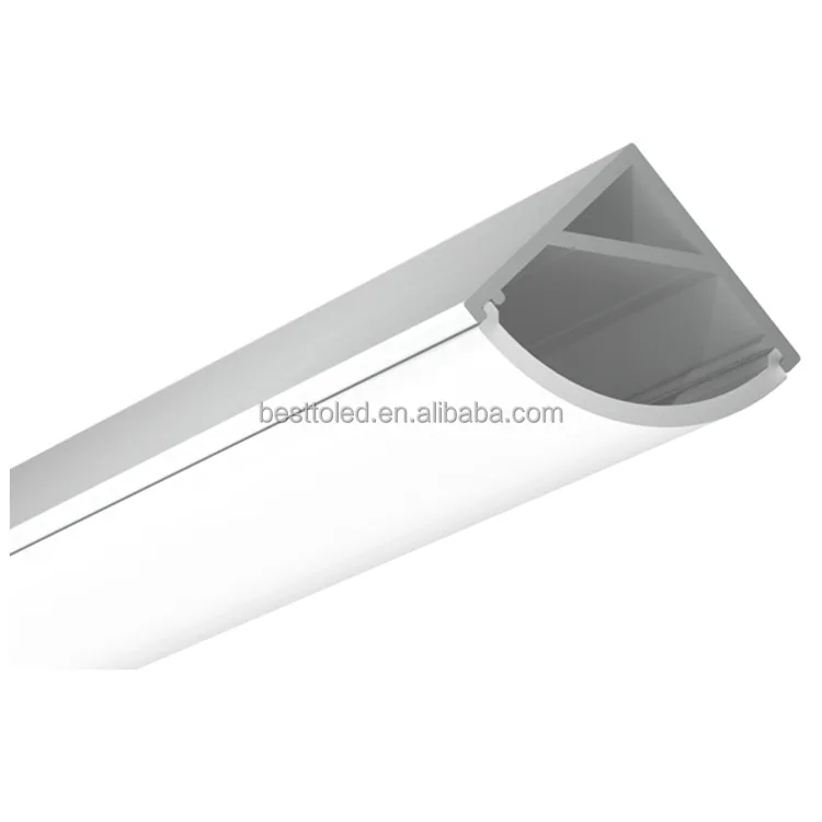 45 degree V shape Tile angle corner extruded aluminum led channel for led strip light