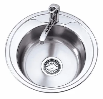 Russian Style Price Stainless Steel Mini Single Bowl Round Kitchen Sink ...