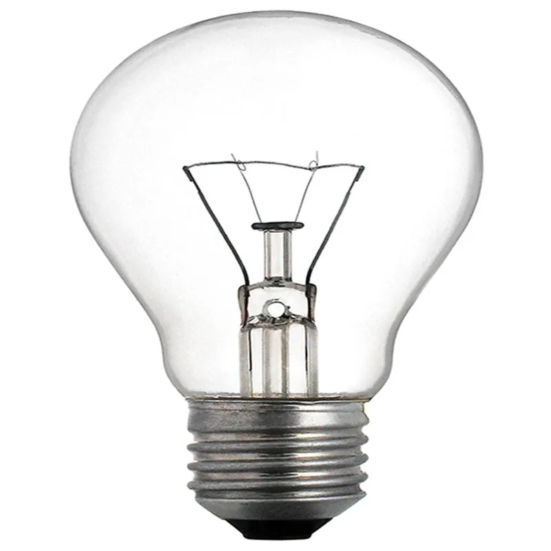 A55 25W 40W 60W 75W 100W 200W 220V 230V 110V E27 B22 clear frosted glass A60 classical incandescent bulbs lamps light