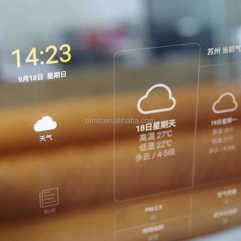 Smartmirror (13) LED lighted bathroom touch screen smart mirror price with Bluetooth/radio/clock/temperature.jpg