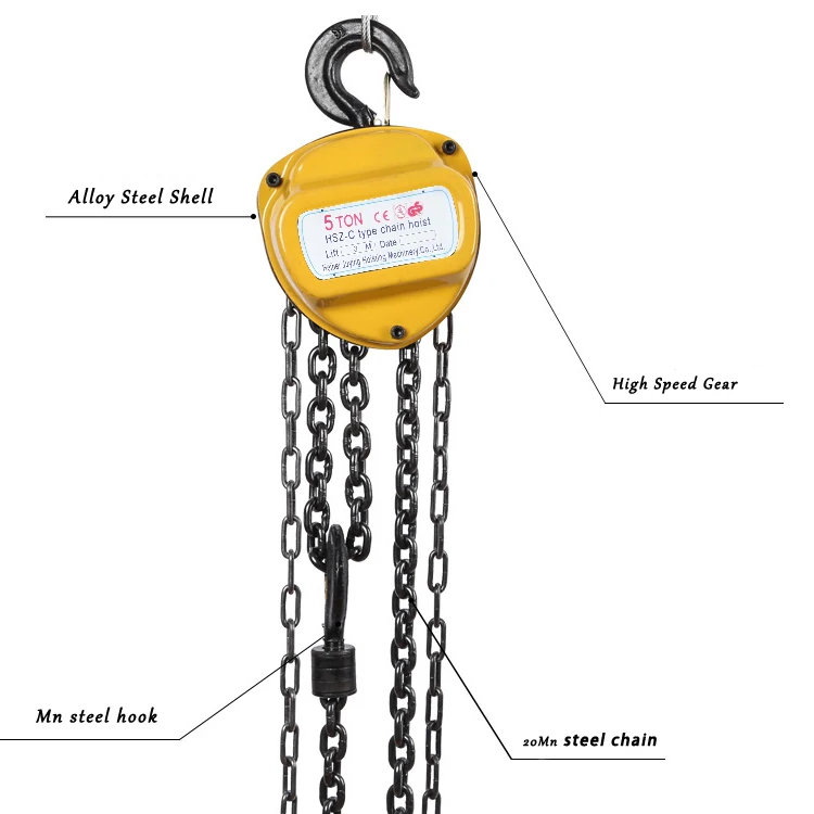 Hot Sale Hszc 3 Ton 5 Ton Pulley Chain Block Hs Type Chain Block Buy