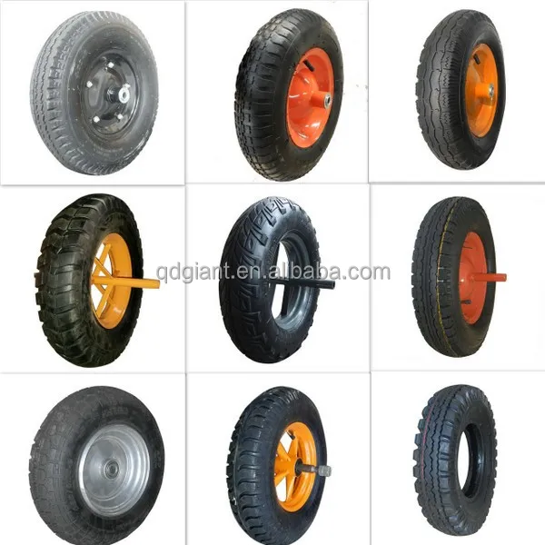 wheelbarrow pneumatic tire wheels 4.80/4.00-8