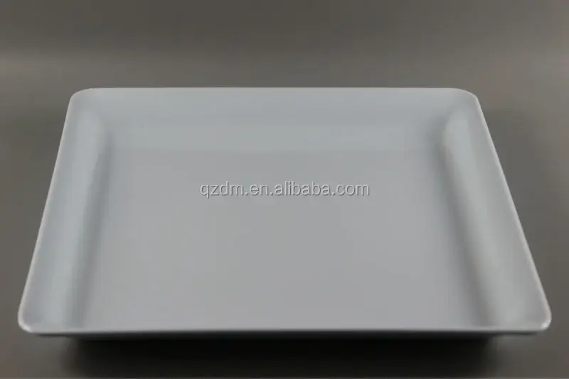 12 Inch White Square Melamine Food Tray