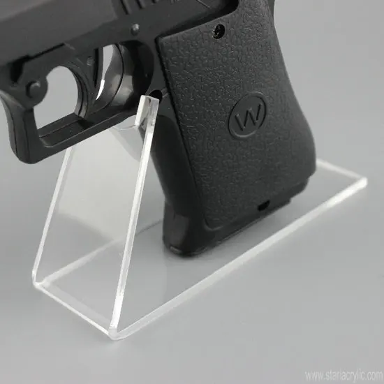 Factory Wholesale Clear Acrylic Handgun Pistol Revolver Display Rack